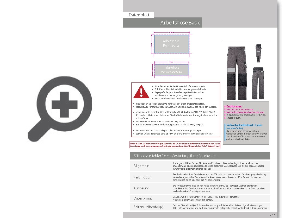 Product Bild arbeitshose_basic-tmg__mit_zwei_stickpositionen_(2x_vorne)