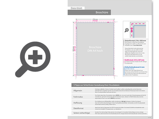 Product Bild brosch__re_mit_drahtheftung__endformat_din_a4__128-seitig